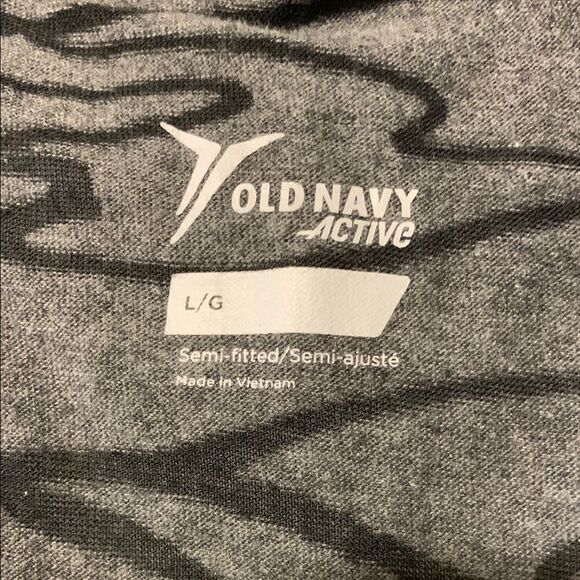 Old Navy GrayBlack Boxy Tank Top Relaxed Fit - Picture 4 of 5